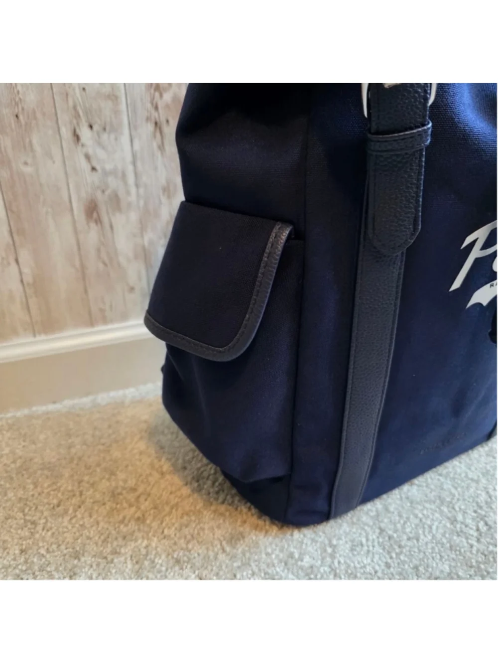 Polo Ralph Lauren Backpack Navy with White Logo NWOT